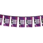 Sublimated Single-Sided Polyester Rectangle Bunting - 10m
