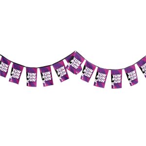Sublimated Single-Sided Polyester Rectangle Bunting - 10m