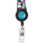 Altitude Badge Reel Single-Sided Satin Lanyard