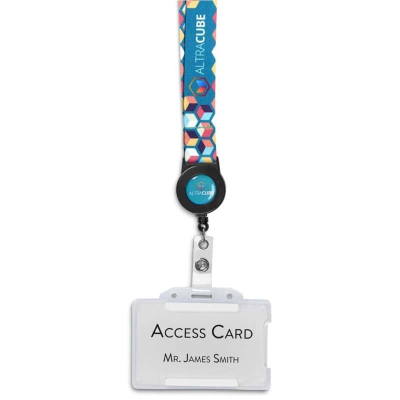 Altitude Badge Reel Single-Sided Satin Lanyard