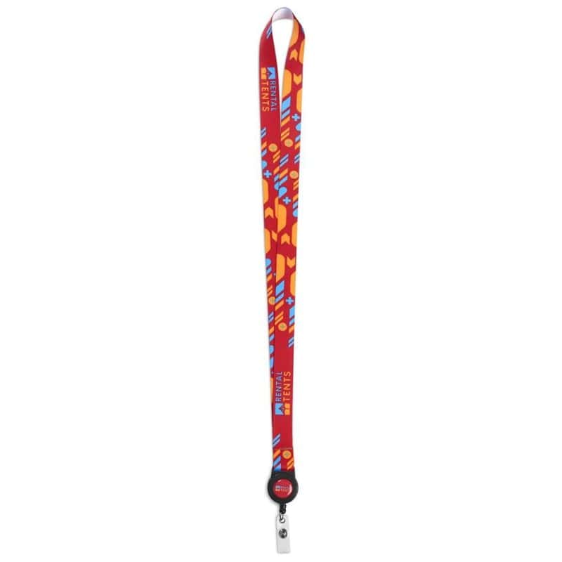 Altitude Badge Reel Single-Sided Satin Lanyard