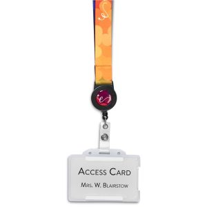 Altitude Badge Reel Double-Sided Satin Lanyard