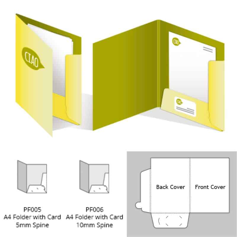 Presentation folder configurations