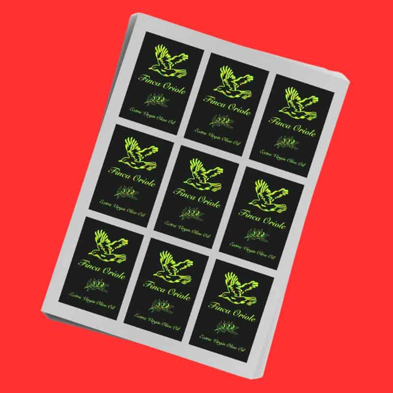 Rectangle Sticker printing