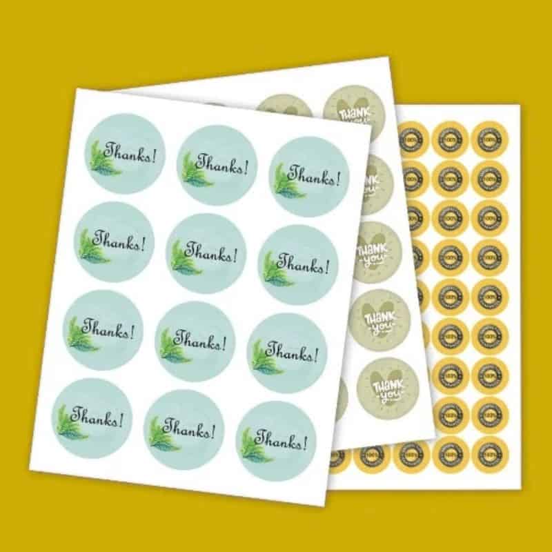 Round Stickers printing