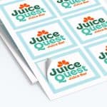 Square Sticker Printing on sheets