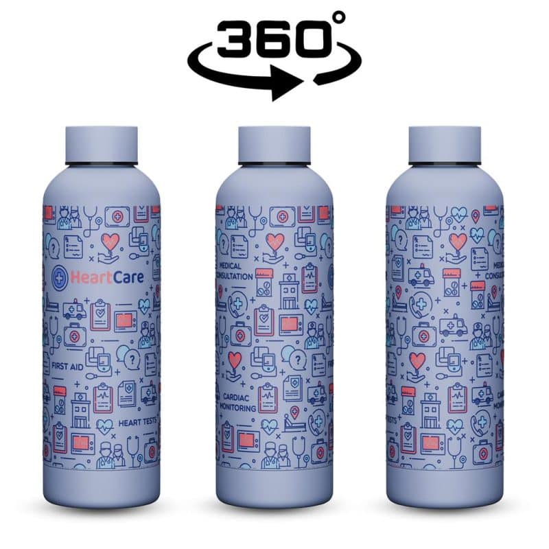 Kooshty Bermuda Recycled Stainless Steel Water Bottle – 800ml additionalImagesWithLogos