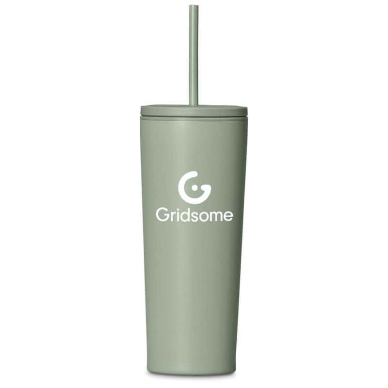 Sage Kooshty Concorde Stainless Steel & Plastic Double-Wall Tumbler & Straw - 720ml