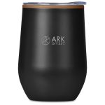 Black Serendipio Ovolo Stainless Steel & Plastic Double-Wall Tumbler – 350ml
