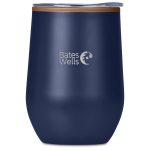 Navy Serendipio Ovolo Stainless Steel & Plastic Double-Wall Tumbler – 350ml