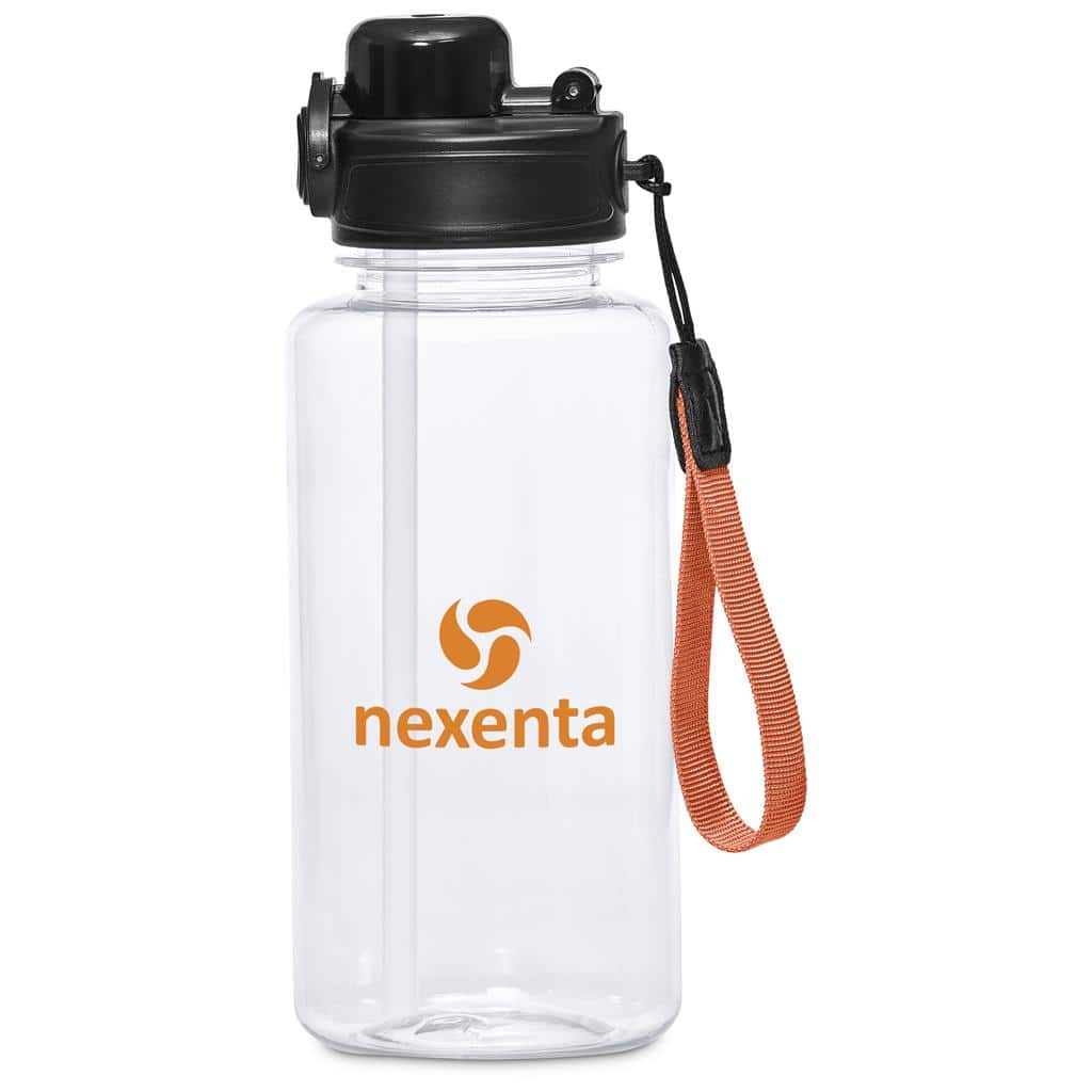 Orange Altitude Ortega Recycled PET Water Bottle – 1Litre