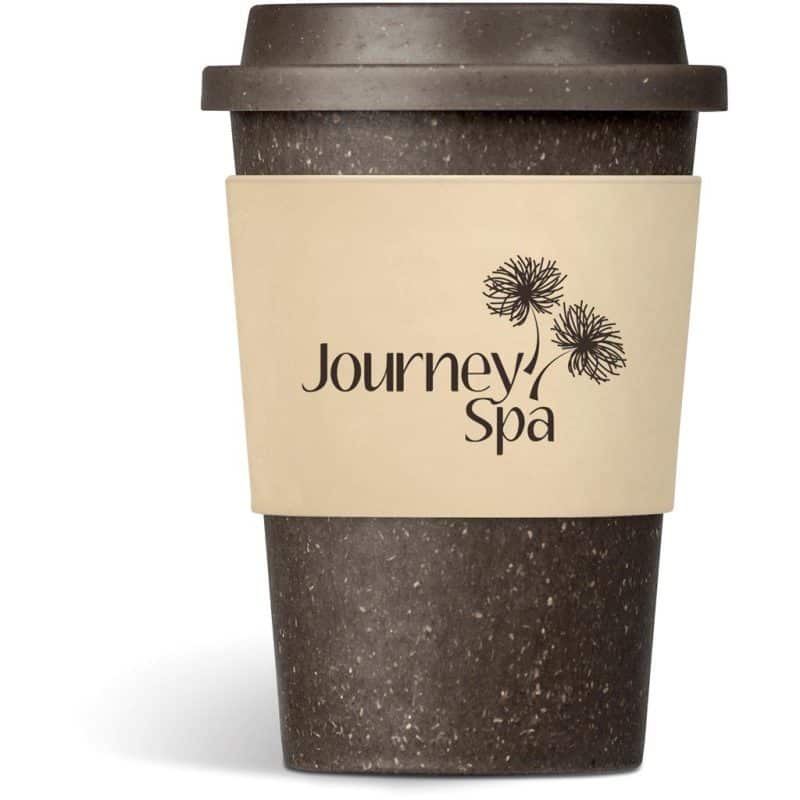 Cream Kooshty Brown Bean Plastic Double-Wall Tumbler – 400ml - Cream