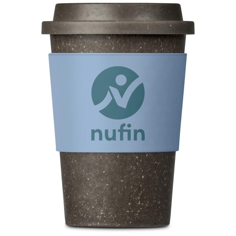 Light Turquoise Kooshty Brown Bean Plastic Double-Wall Tumbler – 400ml