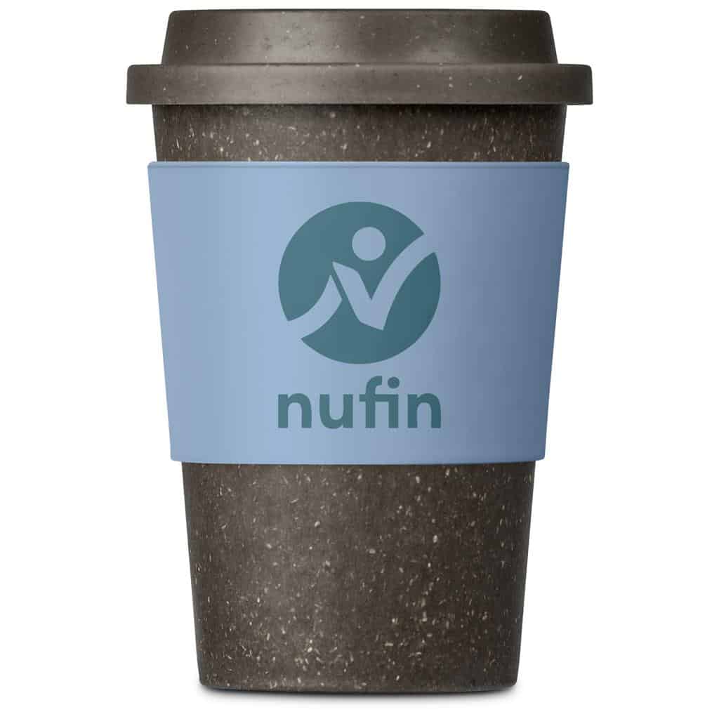 Light Turquoise Kooshty Brown Bean Plastic Double-Wall Tumbler – 400ml