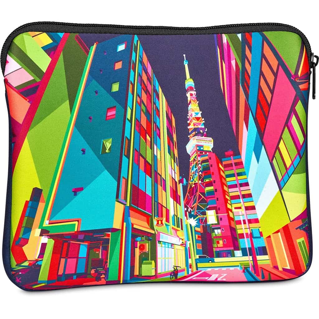 Pre-Production Sample Hoppla Domain Neoprene Tablet Sleeve additionalImagesWithLogos