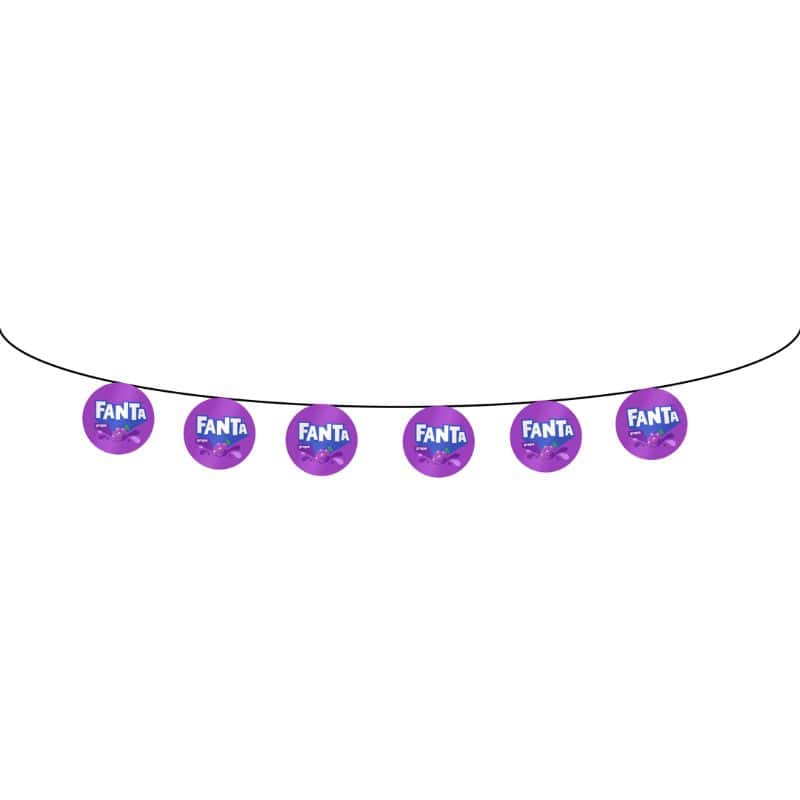 Circular Round Bunting Flags