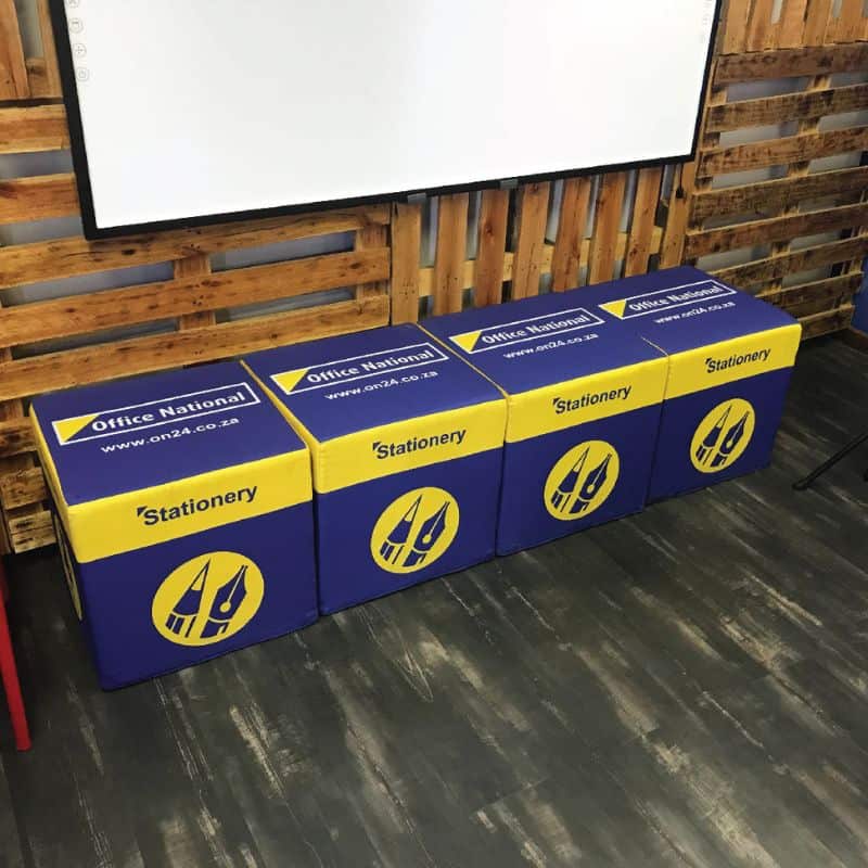 Custom Branded Polystyrene Ottomans
