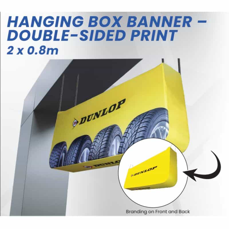 HANGING BOX BANNER – DOUBLE-SIDED PRINT 2 x 0.8m