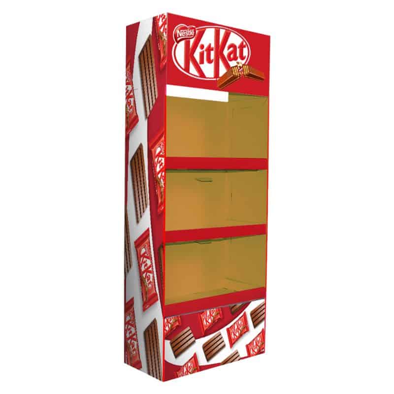 3 Shelf FSU, S_Sided Product Display Stand