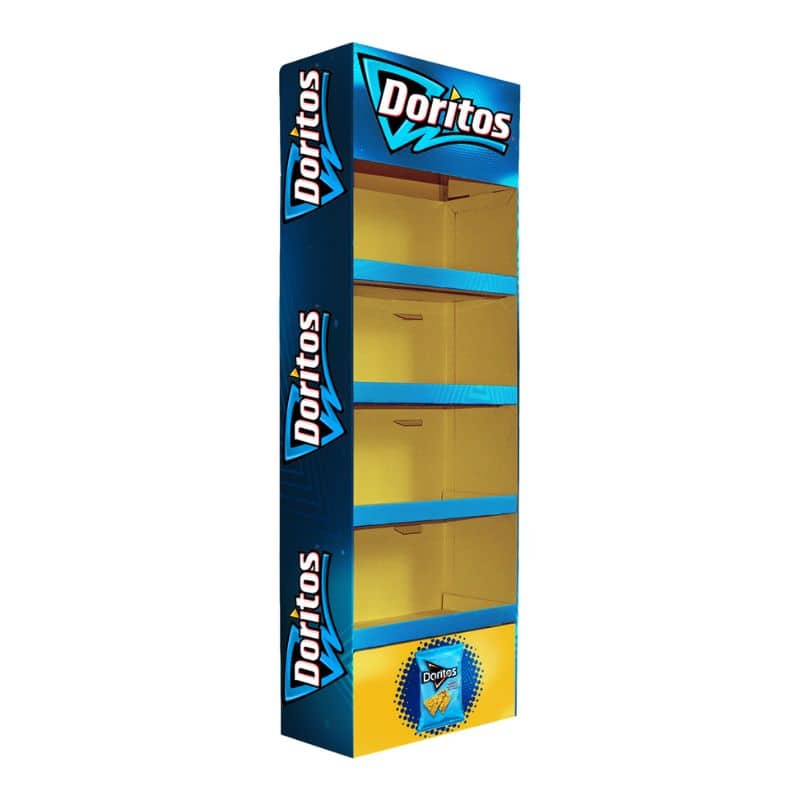 4 Shelf FSU, S_Sided Product Display Stand