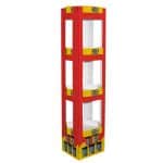 Hex Display FSU, 4 Shelf Product Stand