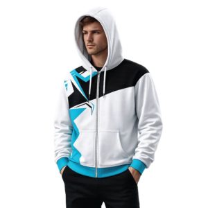 Custom Dye Sublimated Softshell Full Zip Hoodie