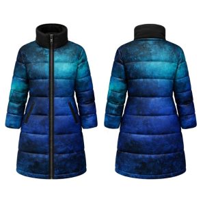 Custom Dye-Sublimation Long Coat Puffer Jacket