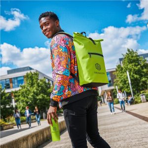 Kooshty Citrus Backpack lifestyleImagesWithLogos