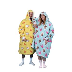 Custom Hoodie blanket in full colour print