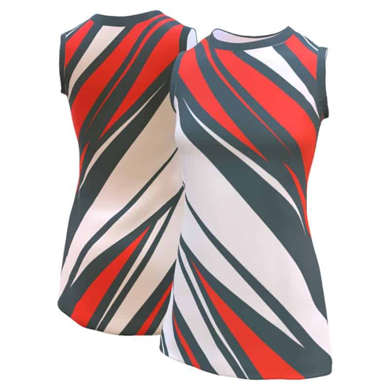 Custom printed netball dress