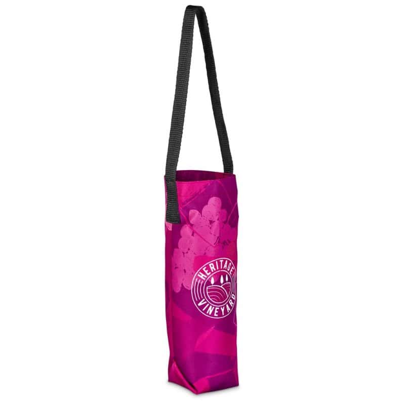 Pre-Printed Sample Hoppla Cellaro Polyester Wine Bottle Gift Bag defaultUnbrandedImage