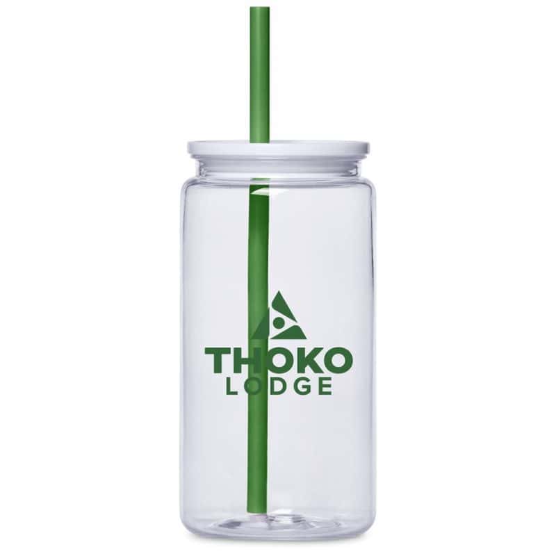 Green Altitude Mina Plastic Tumbler and Straw - 550ml