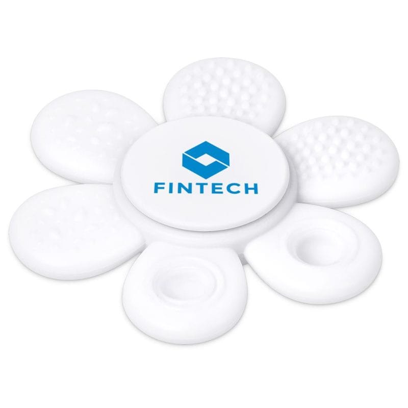 Solid White Altitude Flower Power Stress Relief Spinner