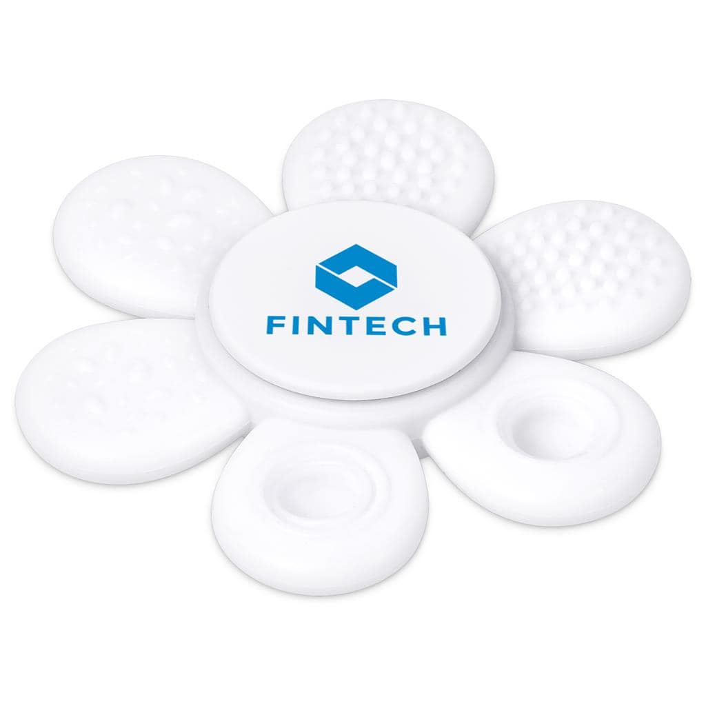 Solid White Altitude Flower Power Stress Relief Spinner