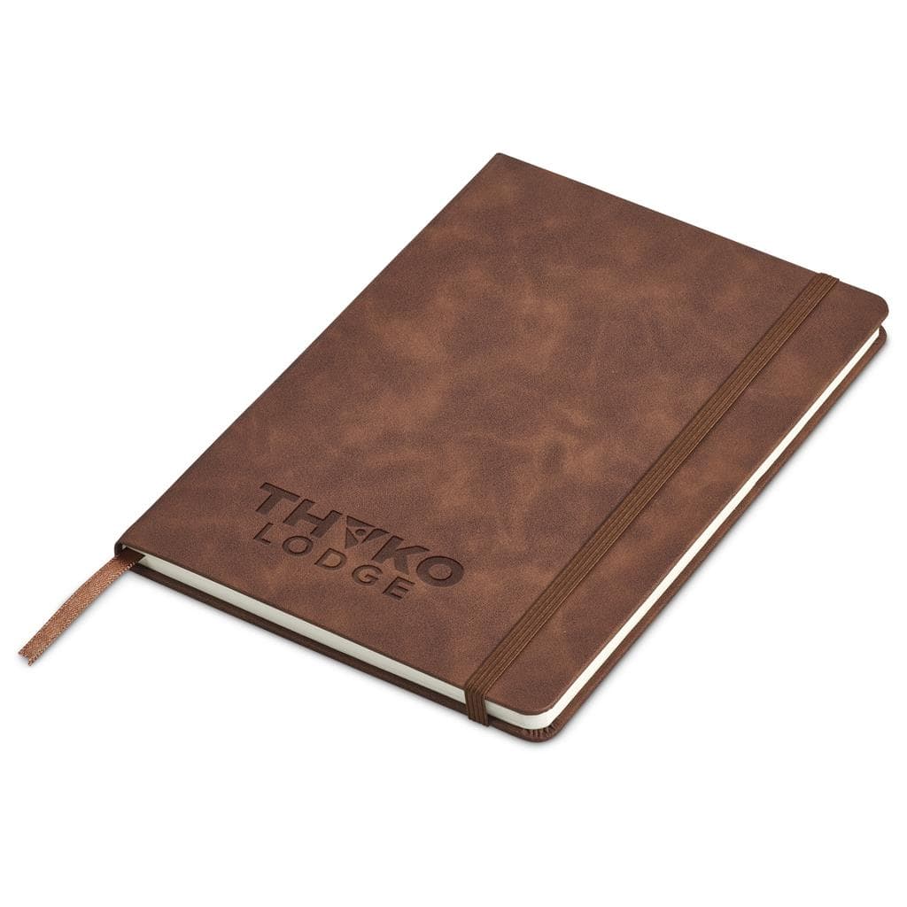 Brown Serendipio Keystone A5 Hard Cover Notebook