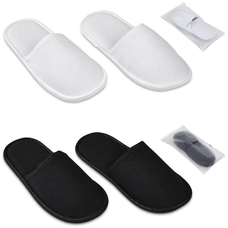 Serendipio Be Our Guest Linen Slippers additionalImagesWithoutLogos