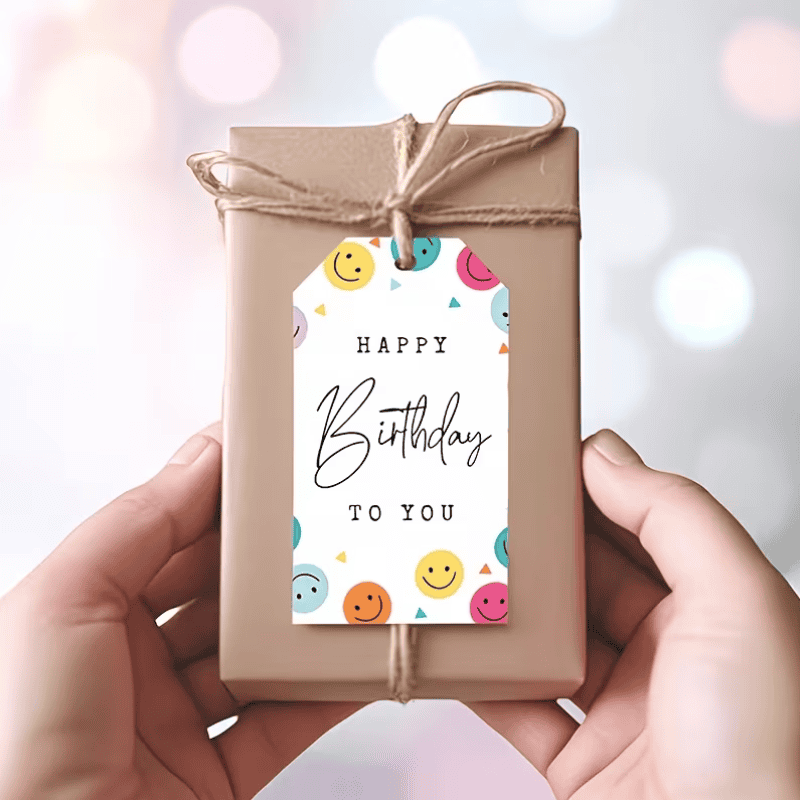 custom printed birthday gift tags
