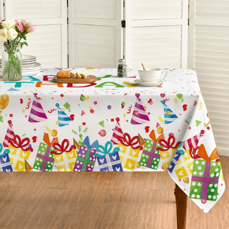 custom printed birthday table cloths