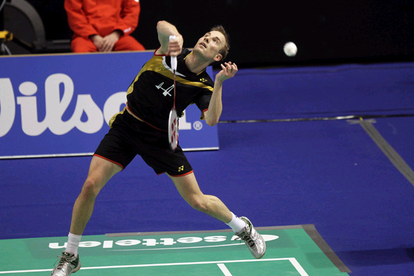 Peter Gade der spiller badminton