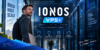 IONOS VPS+ review header featuring a server administrator in a data center with VPS hosting performance, root access, scalability, and reliability highlights.