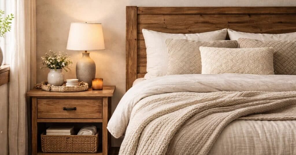 An illustration depicting small bedroom storage hacks for optimizing space