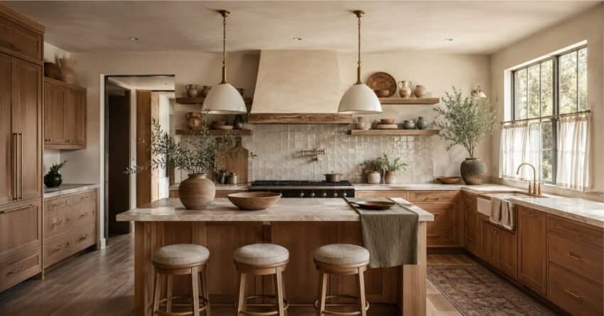 Earth tone kitchen decor Ideas