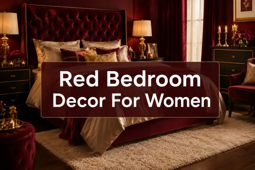 Red Bedroom Decor Ideas For Women