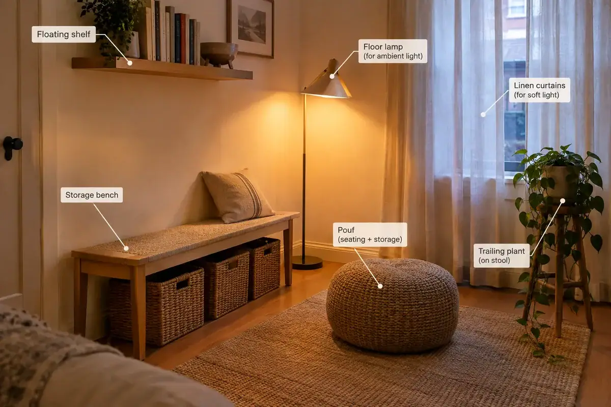 Click to regenerate this image Does minimalist Nordic work in apartments with low light?