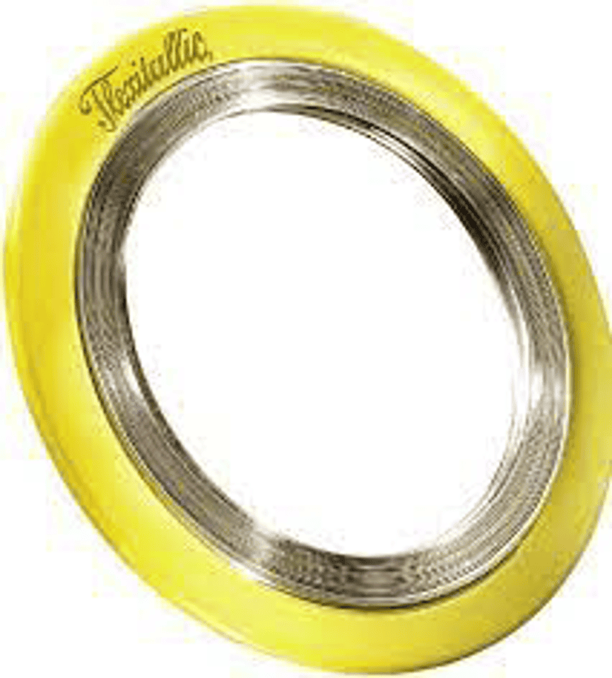 Deep groove ball bearing with yellow seal for industrial automation and machinery applications.