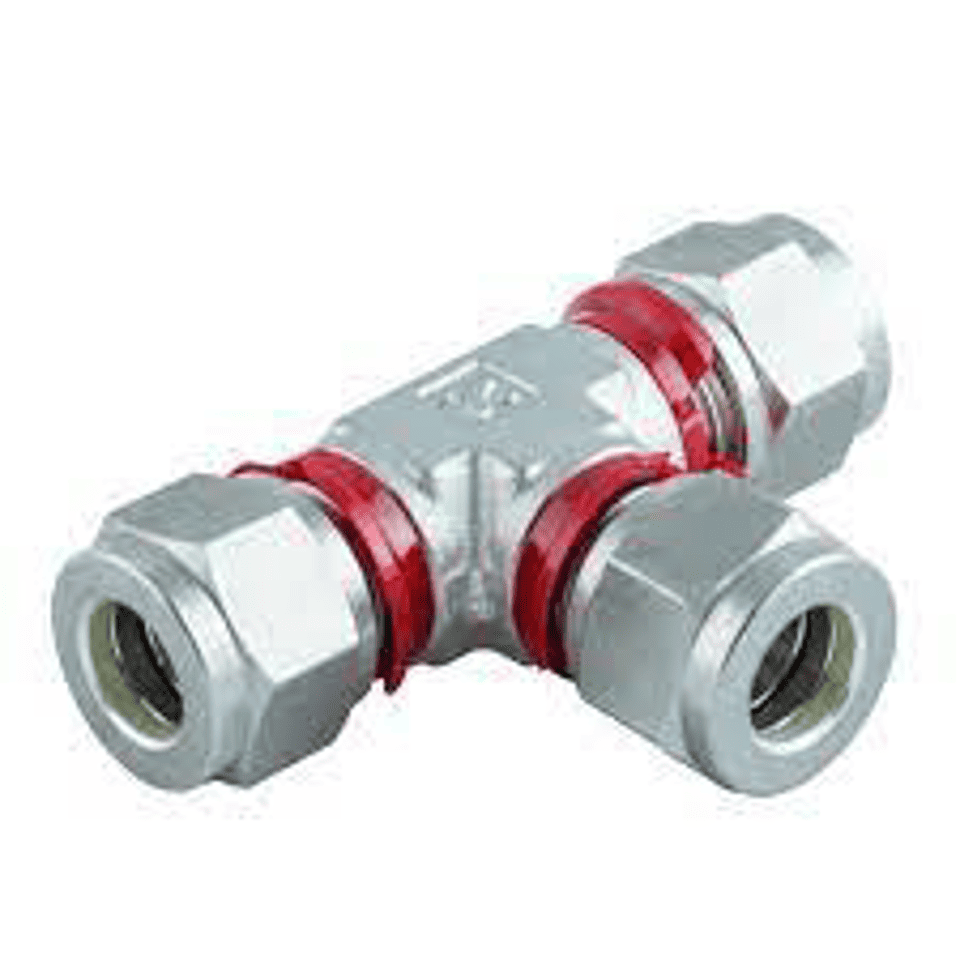 High-pressure pneumatic push-to-connect fittings for industrial automation and robotics systems.