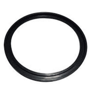 Black rubber O-ring for industrial automation and sealing solutions.