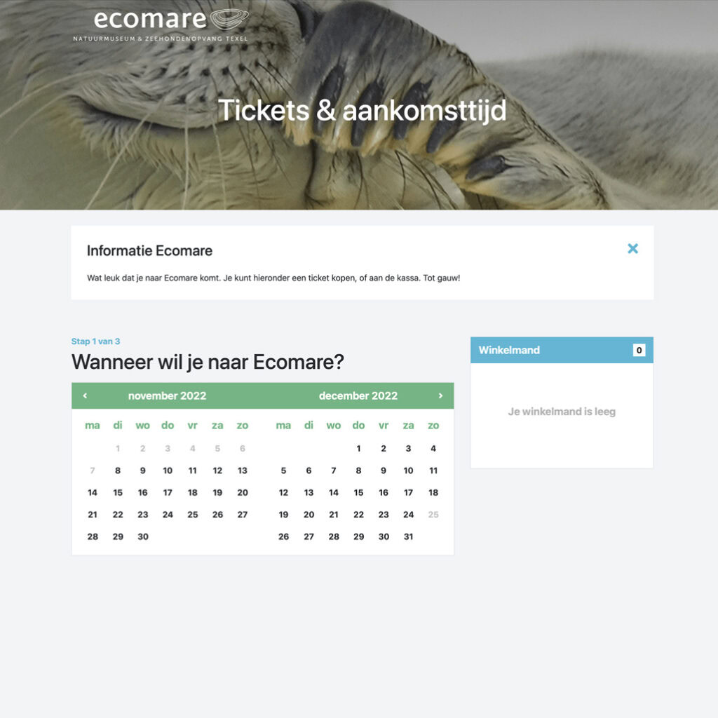 Tickets kopen Ecomare