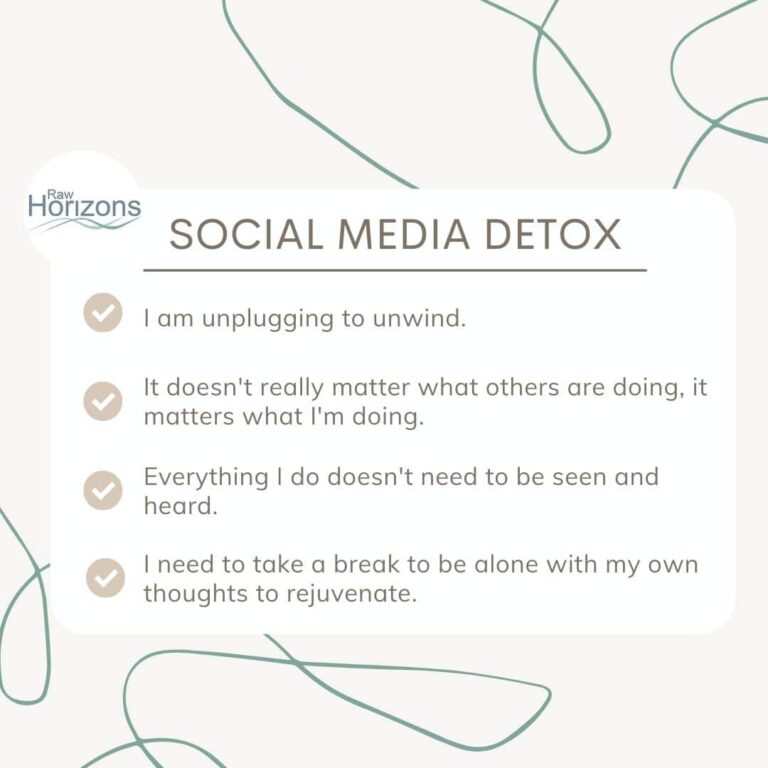 Unplugging for a social media detox