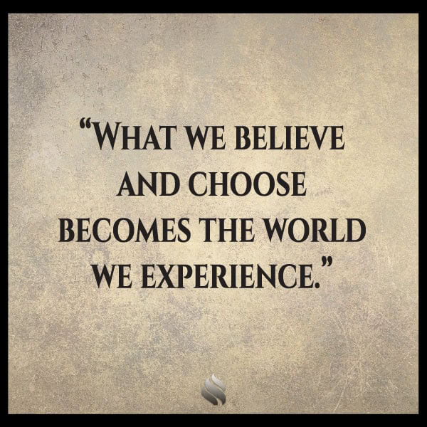 Inspirational quote about belief and experience by Raw Horizons.